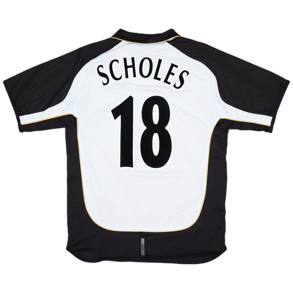 2001-02 Manchester United Centenary Away/Third Shirt Scholes #18 - 8/10 - (L)