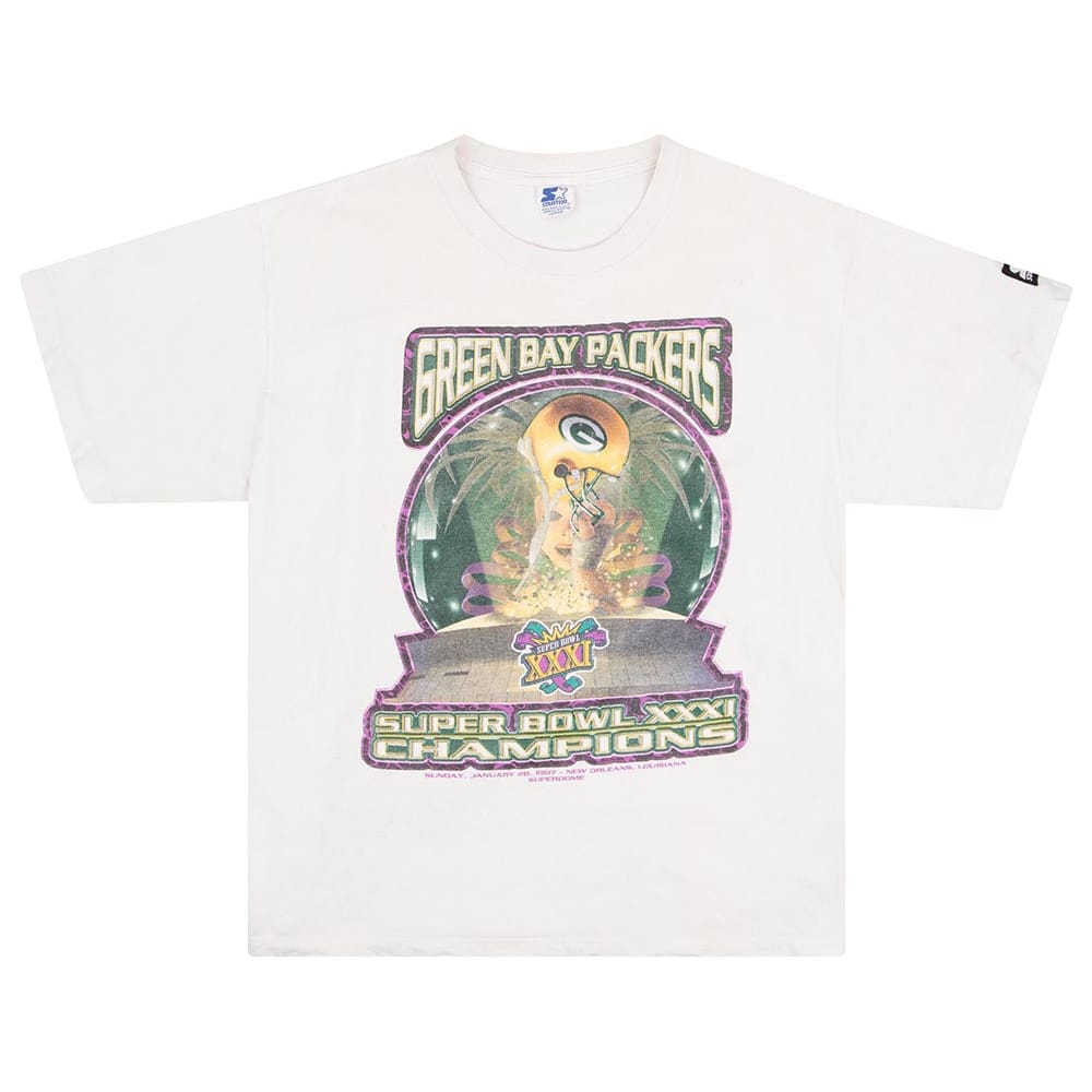 1997 Green Bay Packers Super Bowl XXXI Champions Starter Tee L