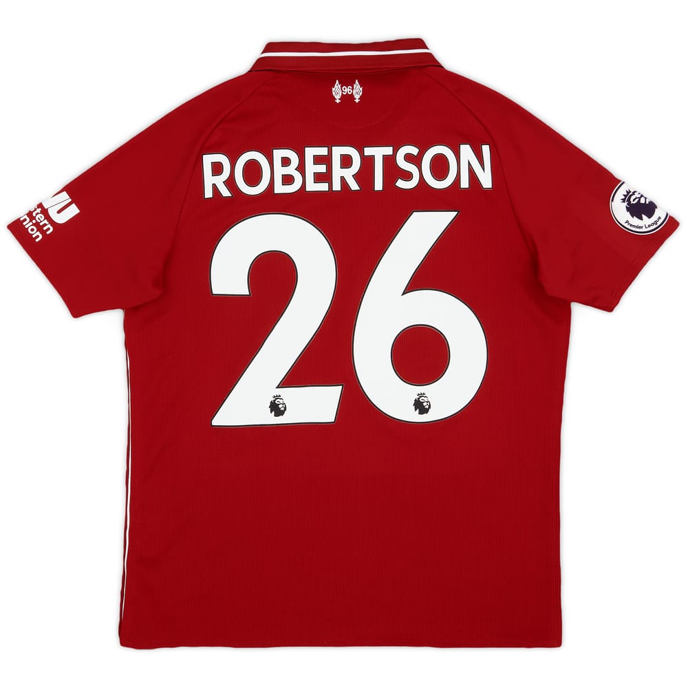 2018-19 Liverpool Home Shirt Robertson #26 - 9/10 - (XL.Boys)