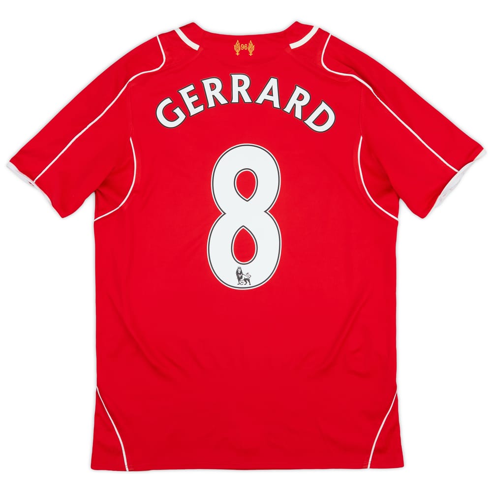 2014-15 Liverpool Home Shirt Gerrard #8 - 6/10 - (S)