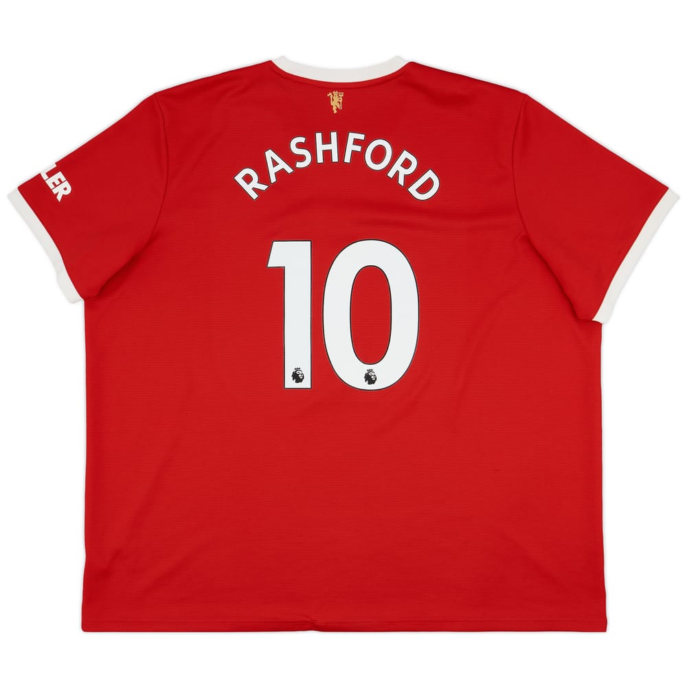 2021-22 Manchester United Home Shirt Rashford #10 - 7/10 - (4XL)