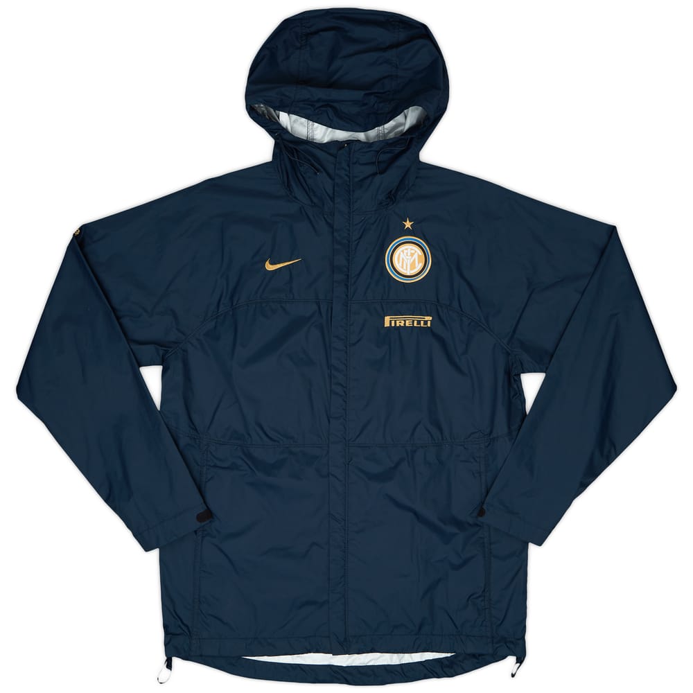 2008-09 Inter Milan Nike Hooded Rain Jacket - 9/10 - (S)