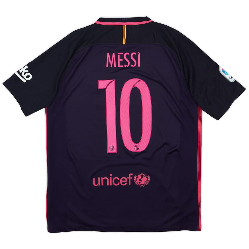 2016-17 Barcelona Away Shirt Messi #10 - 7/10 - (L)
