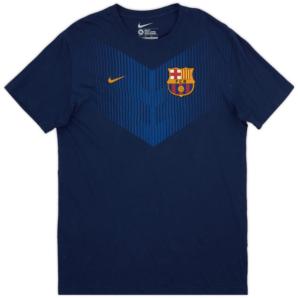 2014-15 Barcelona Nike Cotton Tee - 9/10 - (XL)