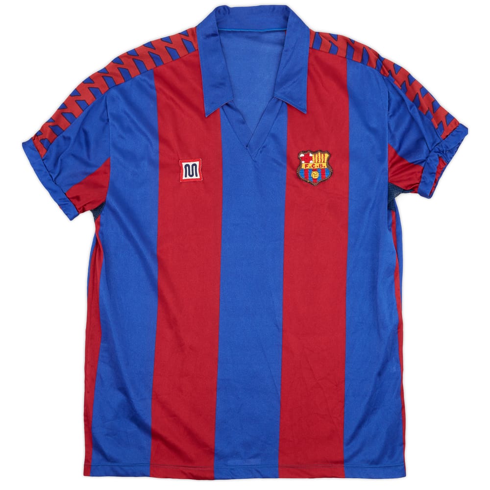 1984-89 Barcelona Home Shirt - 8/10 - (XL)