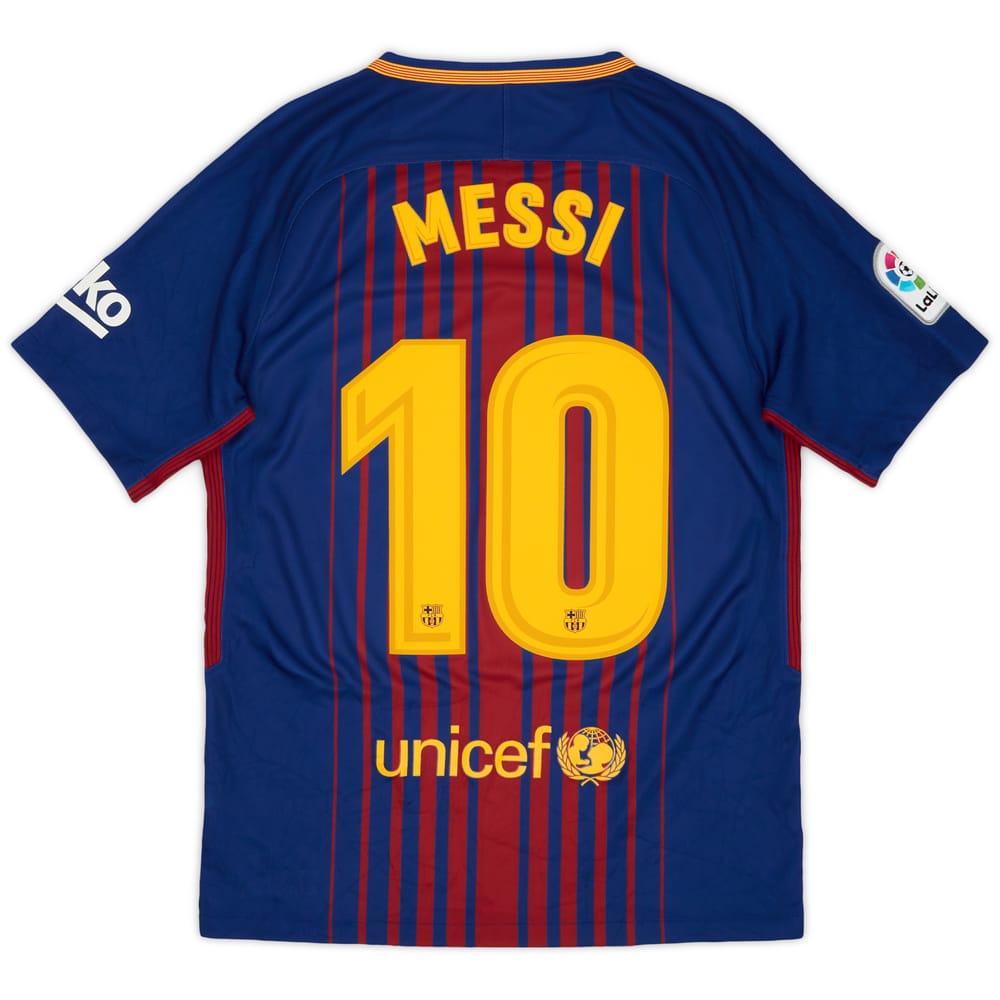 2017-18 Barcelona Home Shirt Messi #10 - 7/10 - (S)