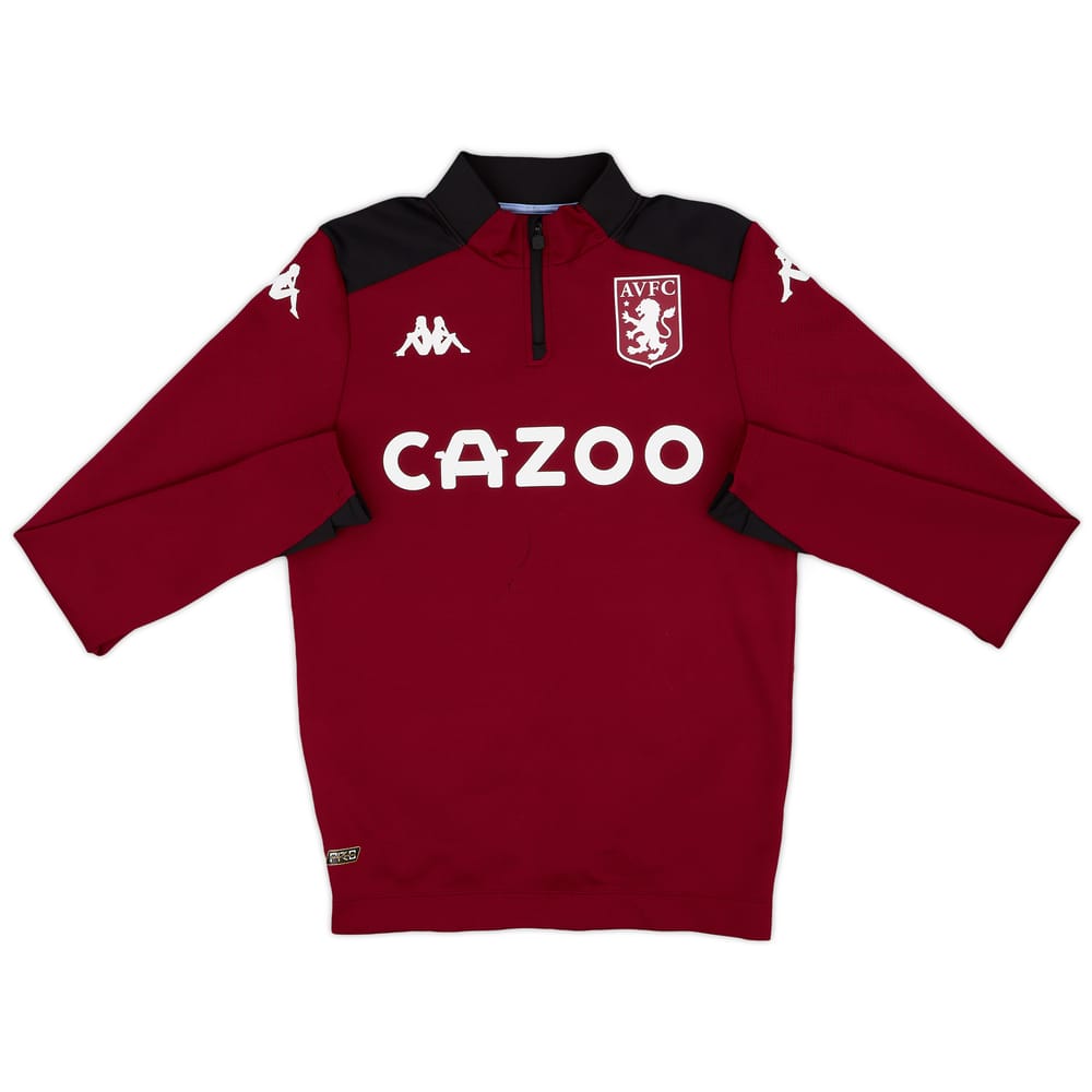 2021-22 Aston Villa Kappa 1/4 Zip Training Top - 6/10 - (S)