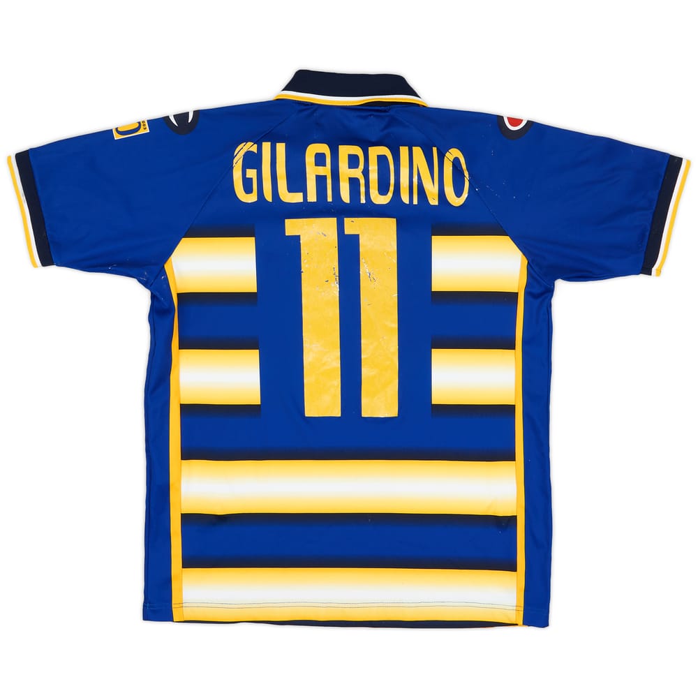 2003-04 Parma '90 Years' Home Shirt Gilardino #11 - 4/10 - (XL.Boys)