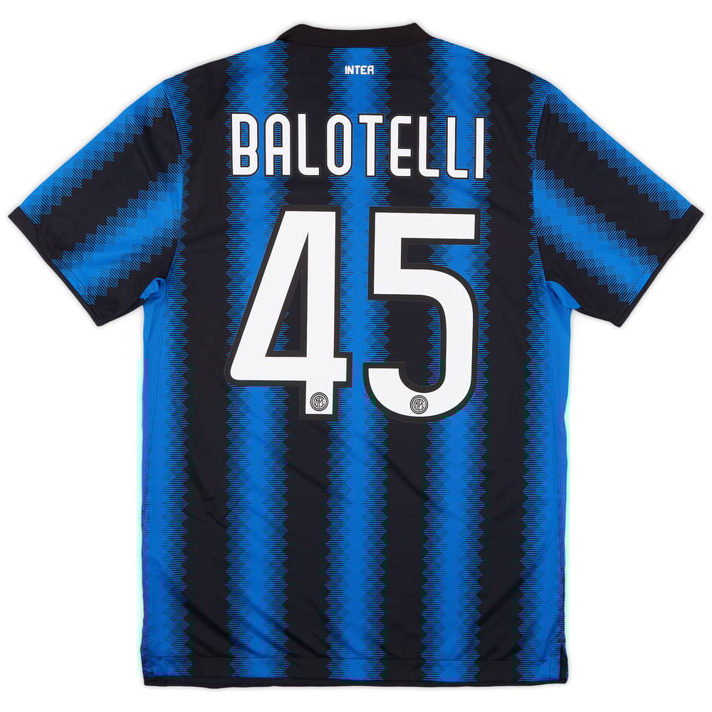 2010-11 Inter Milan Home Shirt Balotelli #45 (M)