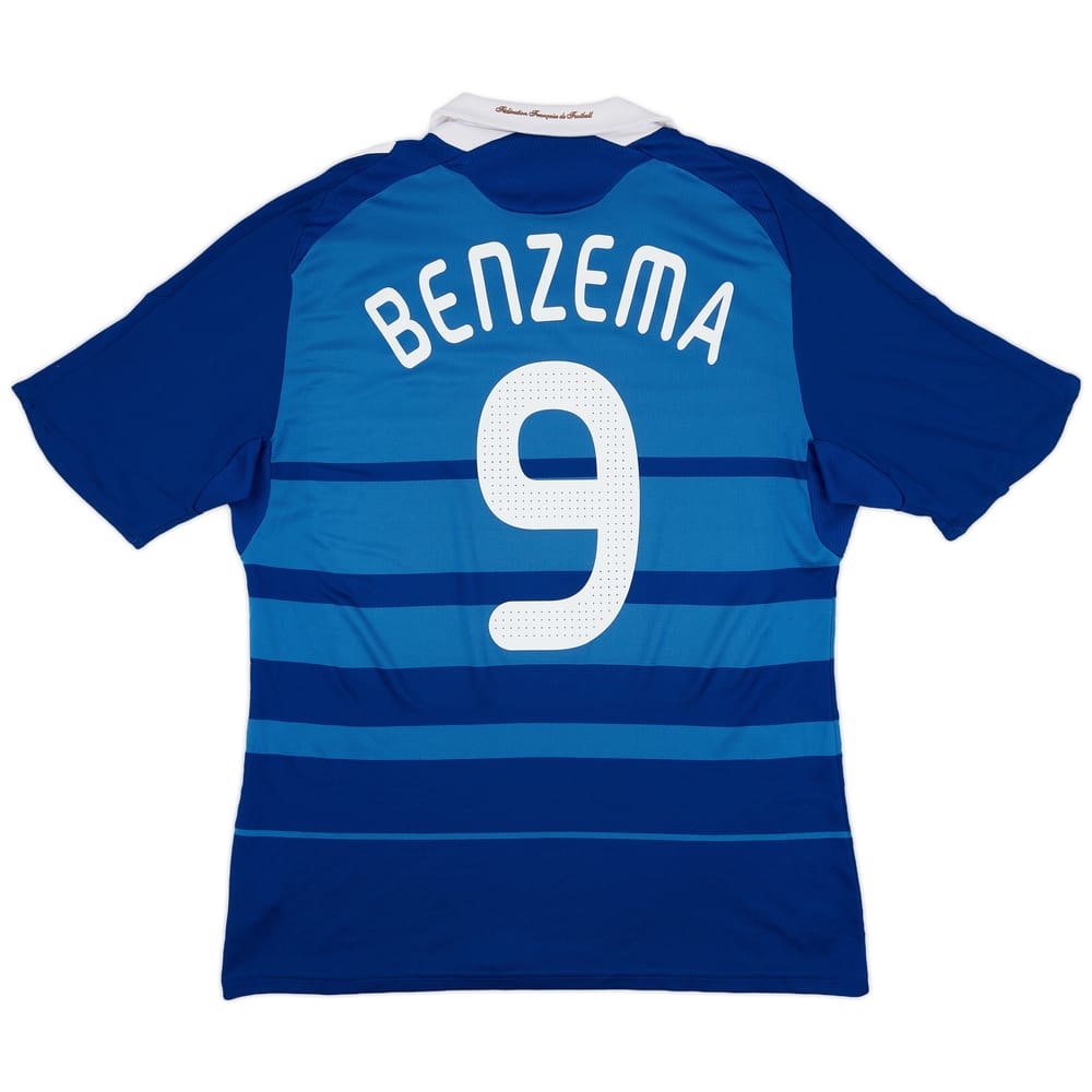 2008-09 France Home Shirt Benzema #9 - 7/10 - (L)