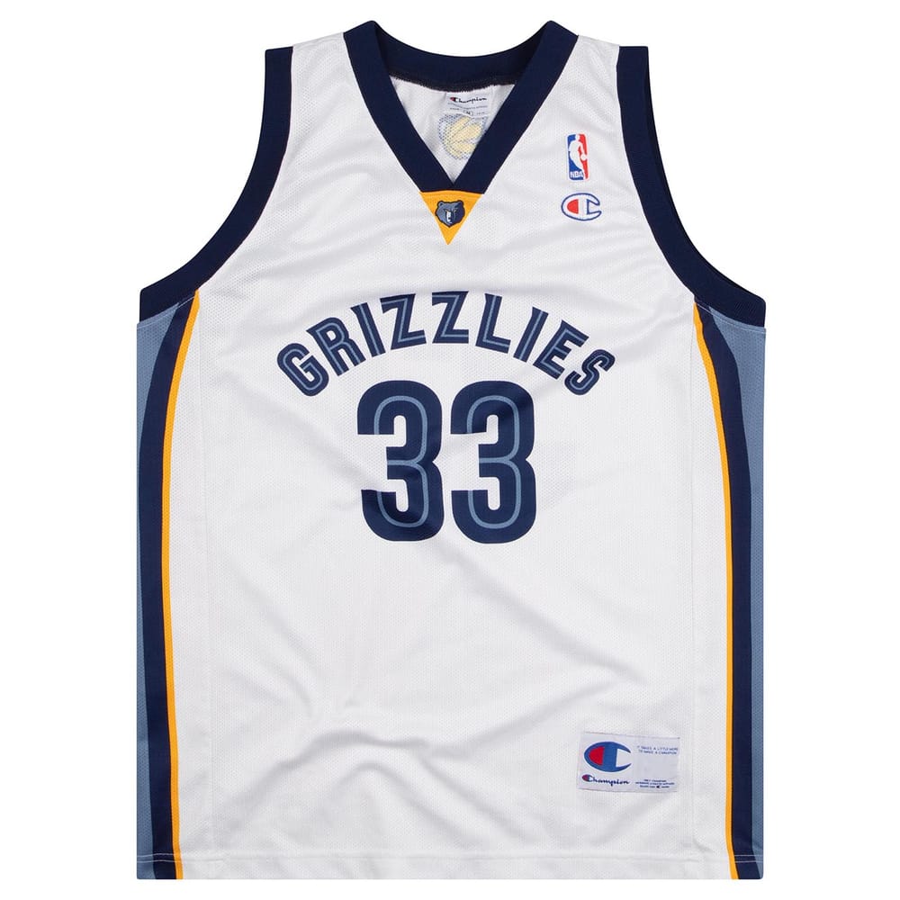 2008-10 Memphis Grizzlies Gasol #33 Champion Jersey (Home) M