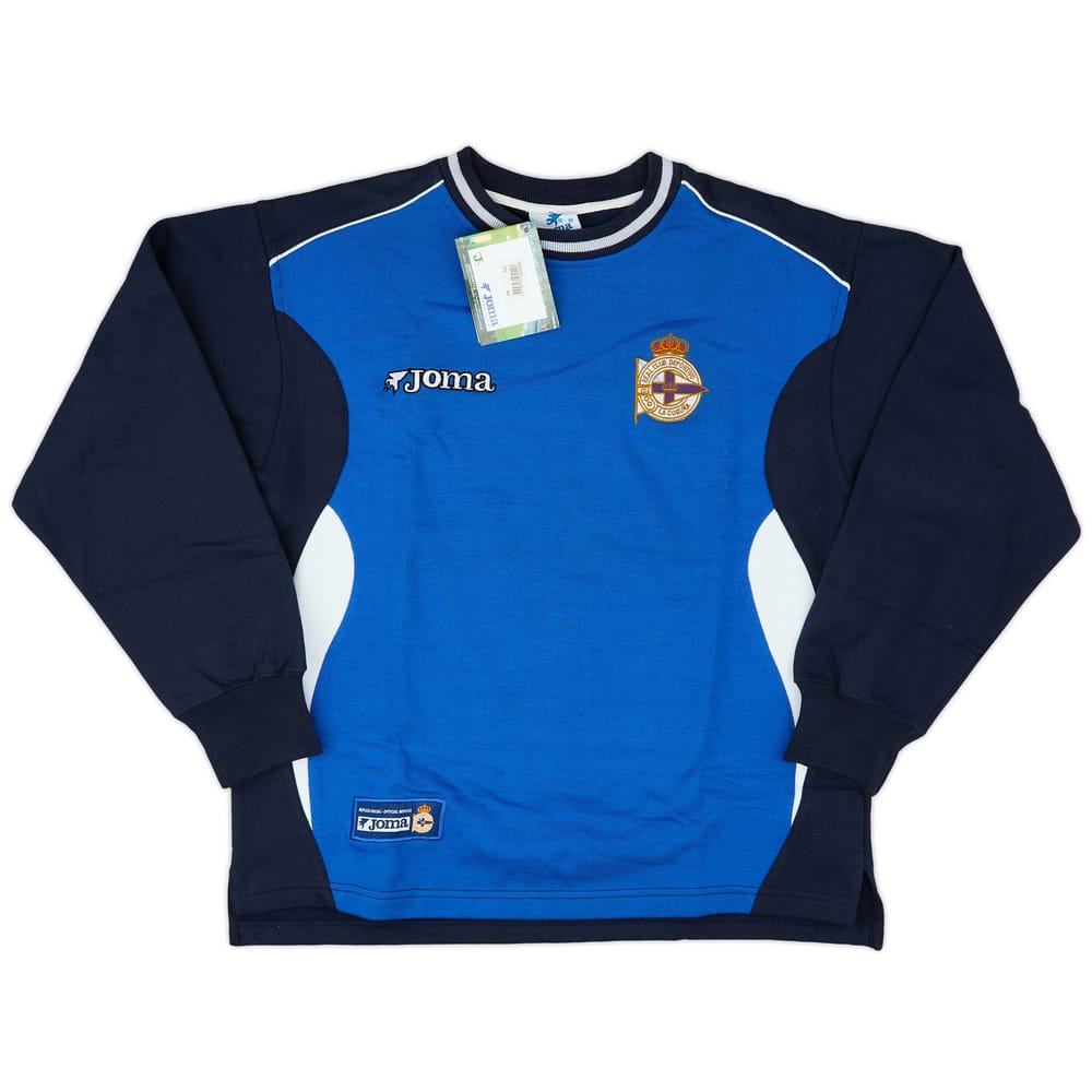 2001-02 Deportivo de La Coruna Joma Sweat Top (M)