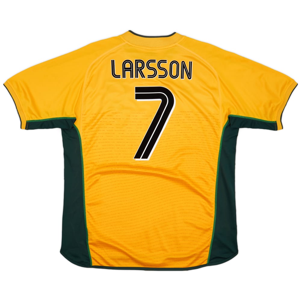 2002-03 Celtic 'UEFA Cup Final' Away Shirt Larsson #7 - 7/10 - (XL)