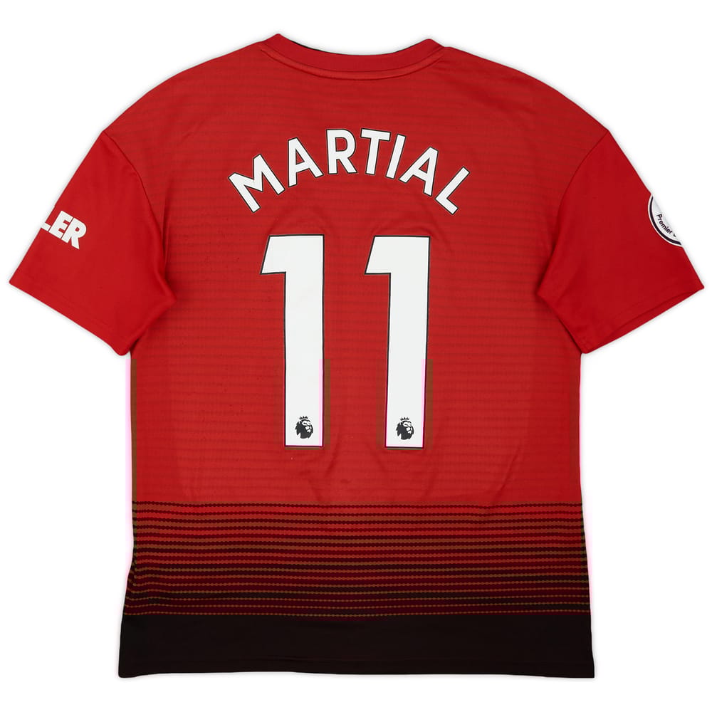 2018-19 Manchester United Home Shirt Martial #11 - 7/10 - (XL.Boys)