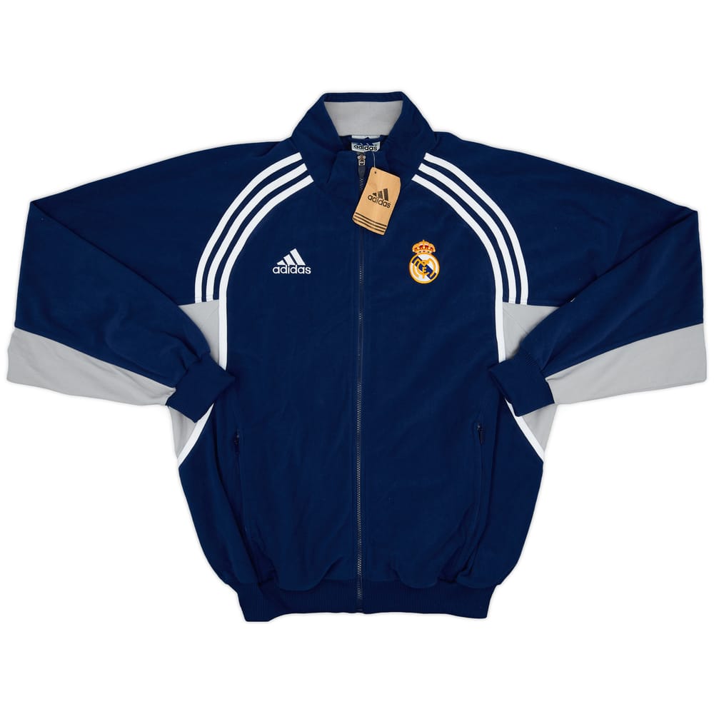 2000-01 Real Madrid adidas Fleece Track Jacket (L)