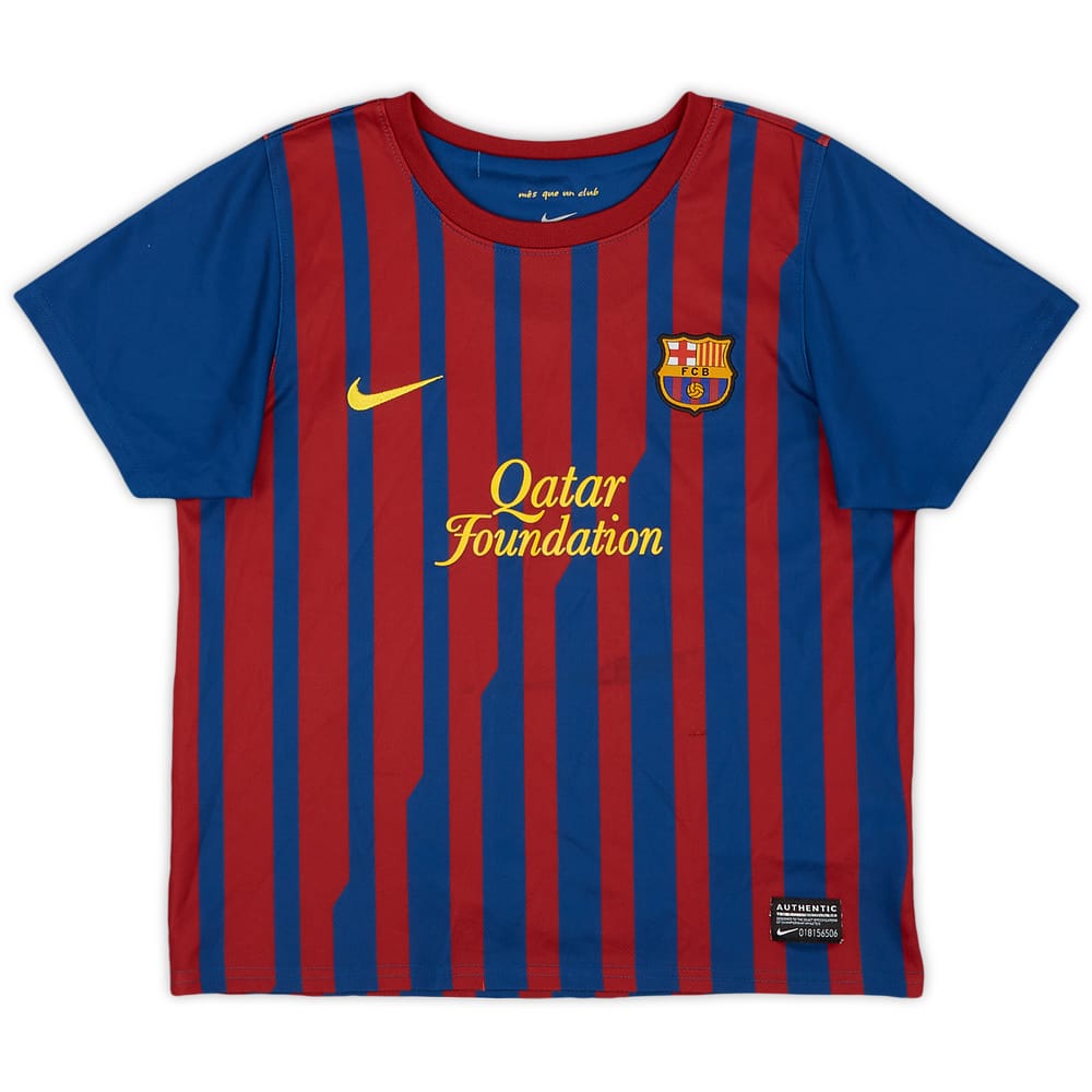 2011-12 Barcelona Home Shirt - 7/10 - (7-8 Years)