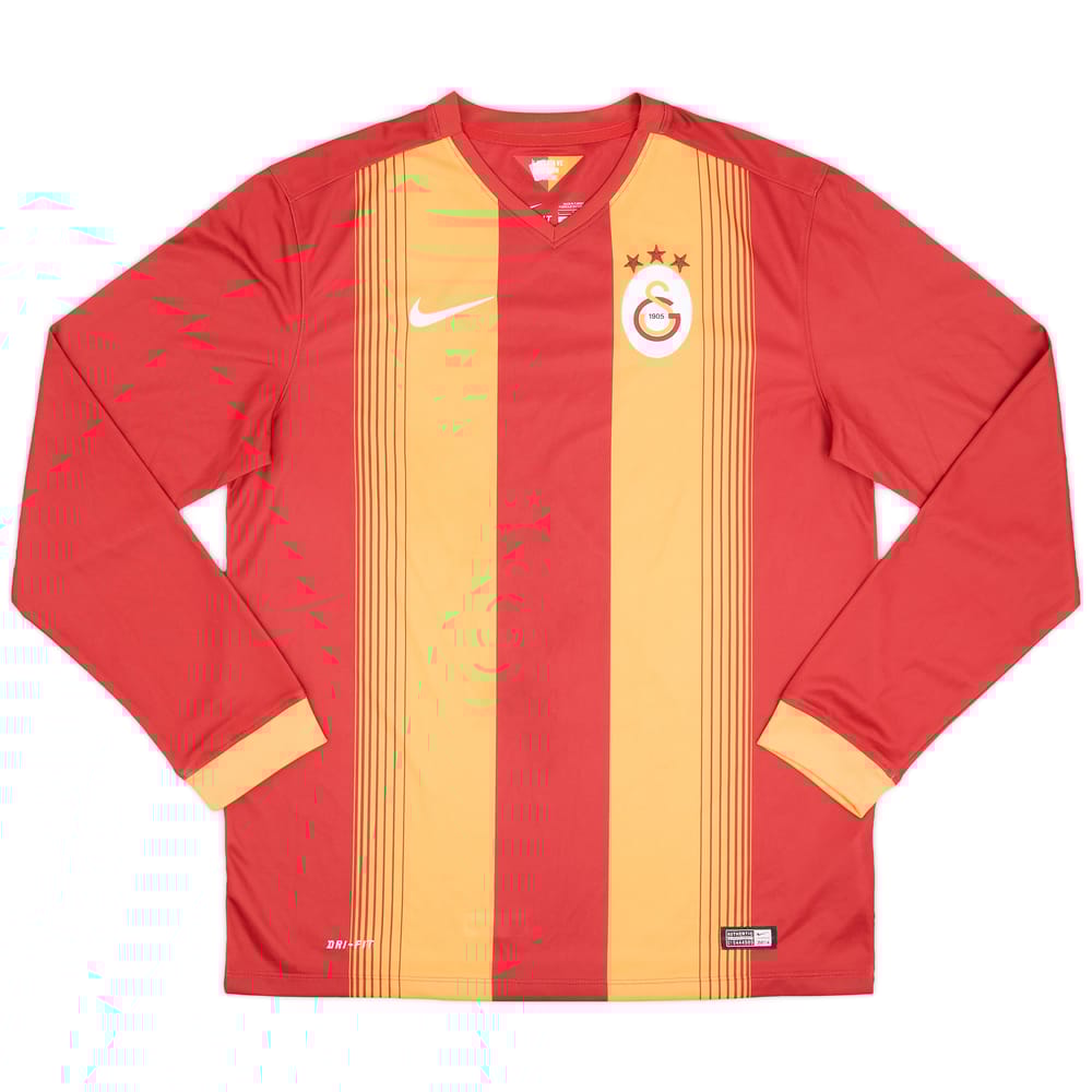 2014-15 Galatasaray Home L/S Shirt - 9/10 - (L)