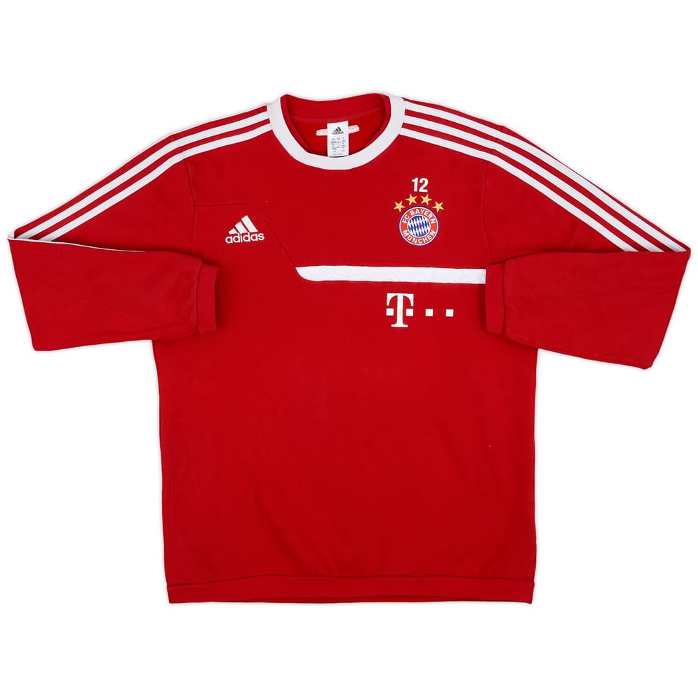 2013-14 Bayern Munich Player Issue adidas Sweat Top #12 - 6/10 - (L/XL)