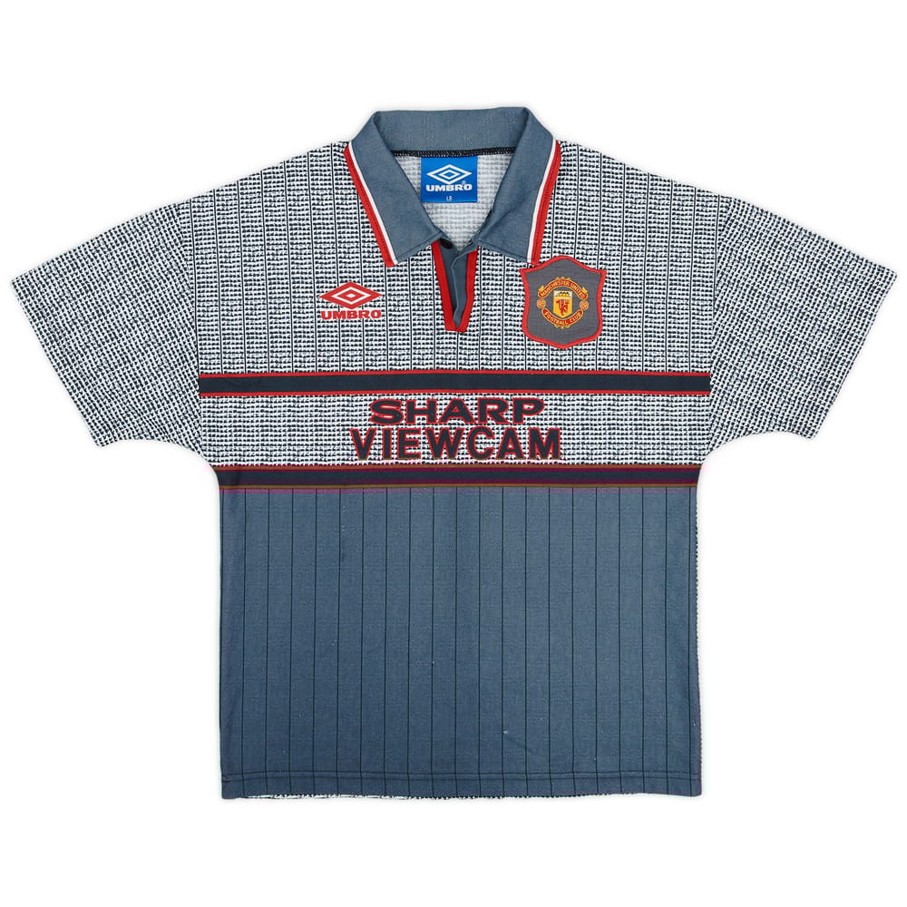 1995-96 Manchester United Away Shirt - 6/10 - (L.Boys)