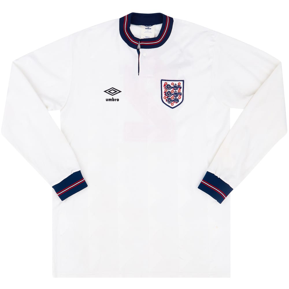 1988-90 England Match Issue Home L/S Shirt #2