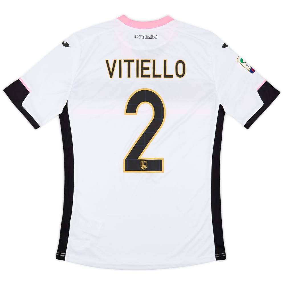 2014-15 Palermo Match Issue Away Shirt Vitiello #2