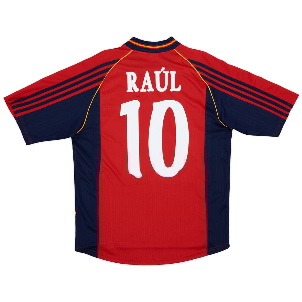 1998-99 Spain Home Shirt Raul #10 - 7/10 - (M)