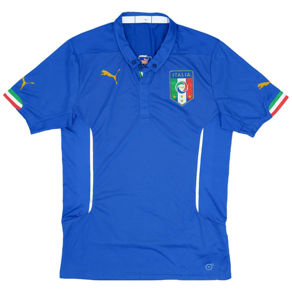 2014-15 Italy Authentic Home Shirt - 9/10 - (M)