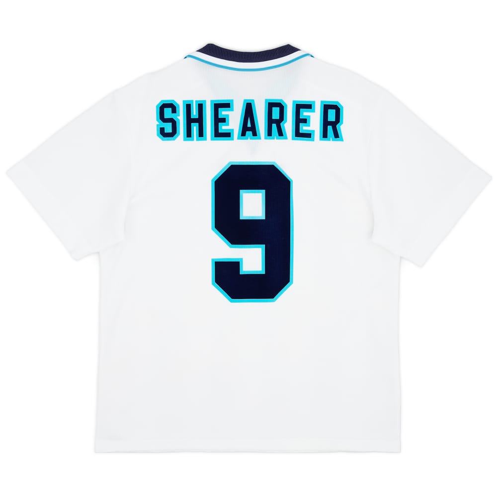 1995-97 England Home Shirt Shearer #9 - 8/10 - (L)