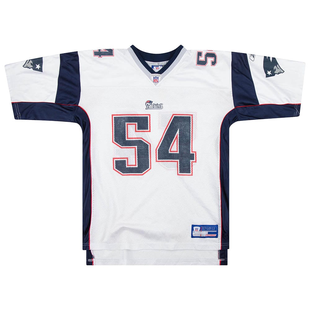 2002-04 New England Patriots Bruschi #54 Reebok On Field Jersey (Away) L
