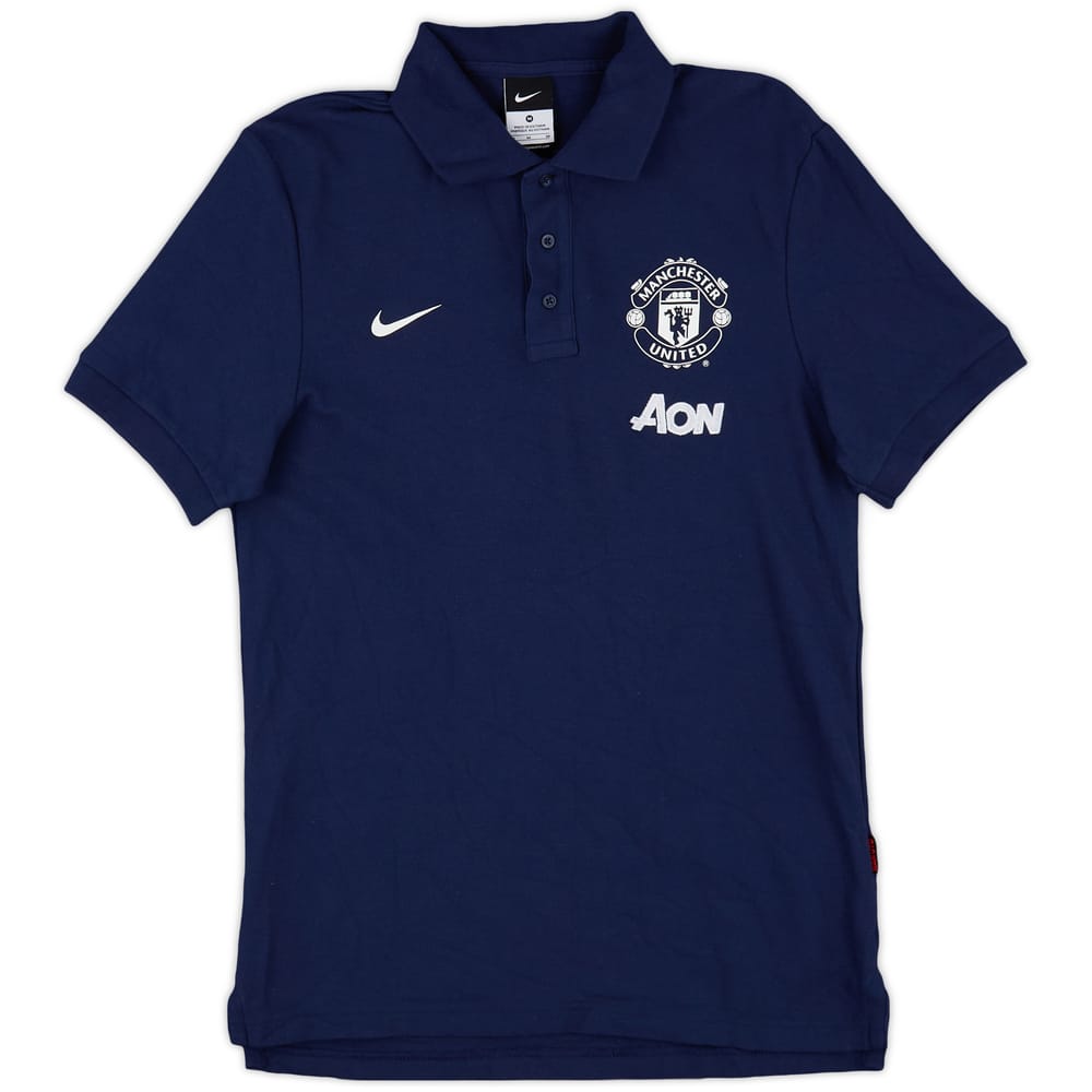 2013-14 Manchester United Nike Polo Shirt - 9/10 - (M)
