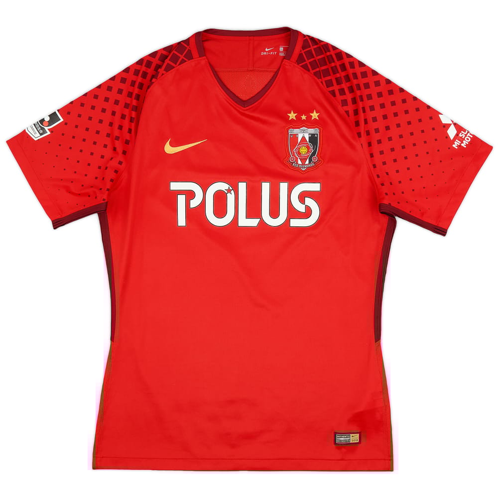 2018-19 Urawa Red Diamonds Authentic Home Shirt - 7/10 - (XL)