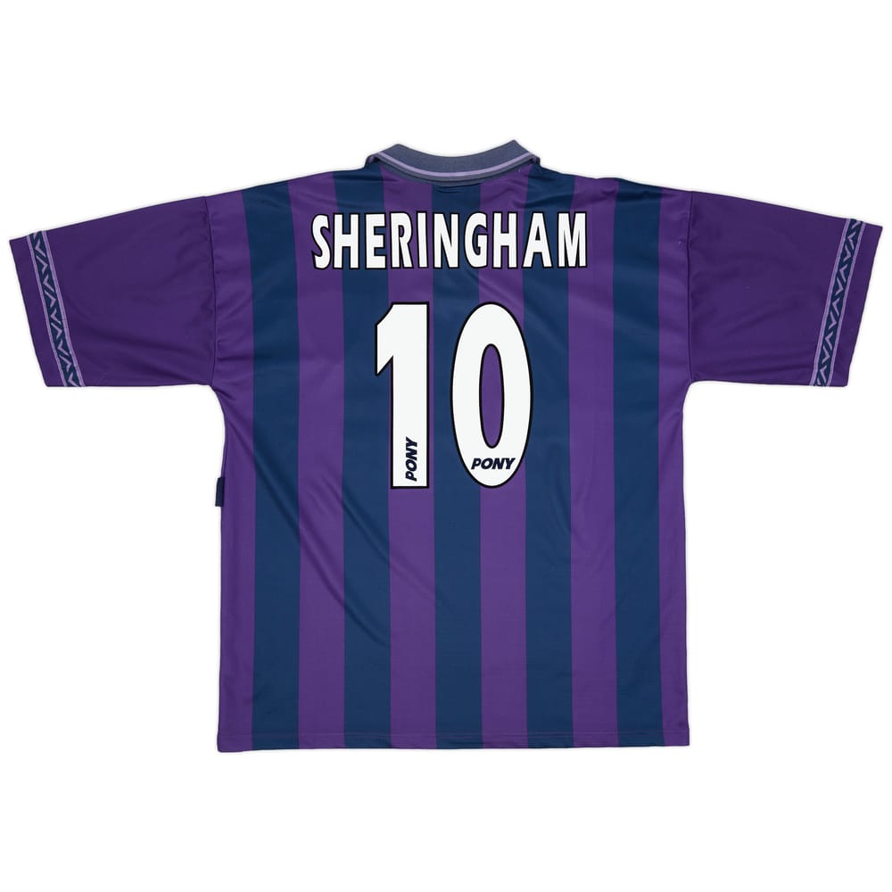 1995-97 Tottenham Away Shirt Sheringham #10 - 8/10 - (XL)