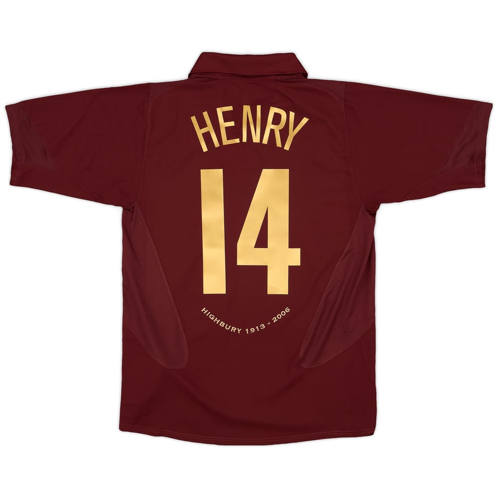2005-06 Arsenal Home Shirt Henry #14 - 9/10 - (M)