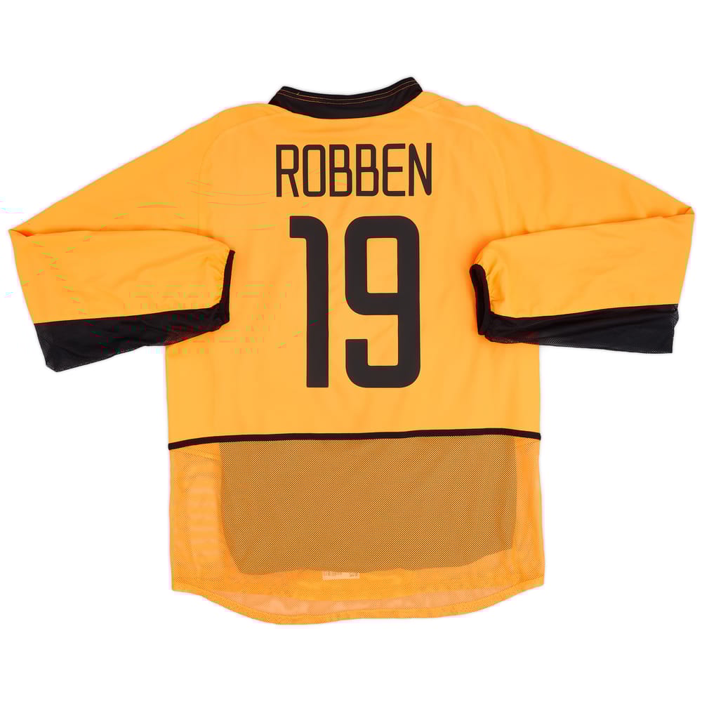 2002-04 Netherlands Authentic Home L/S Shirt Robben #19 - 9/10 - (L)