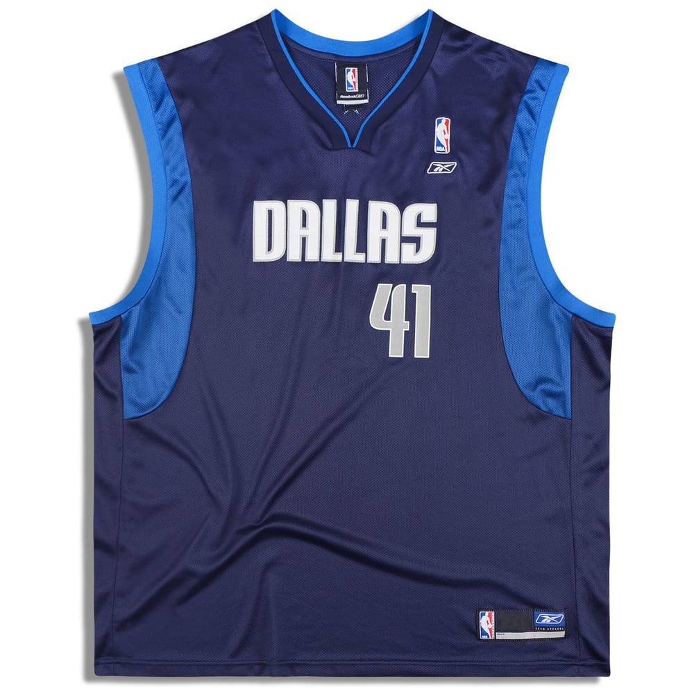 2002-06 Dallas Mavericks Nowitzki #41 Reebok Jersey (Away) XXL