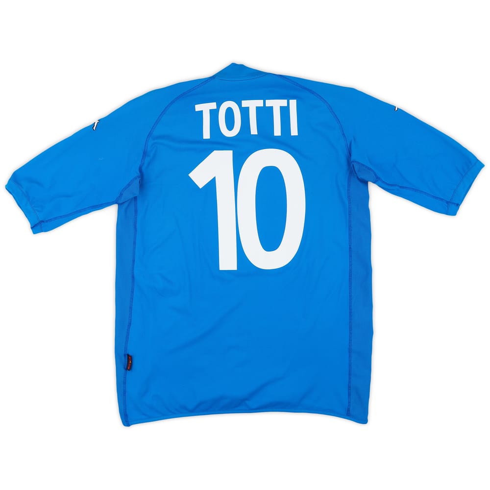2002 Italy Home Shirt Totti #10 - 8/10 - (XL)