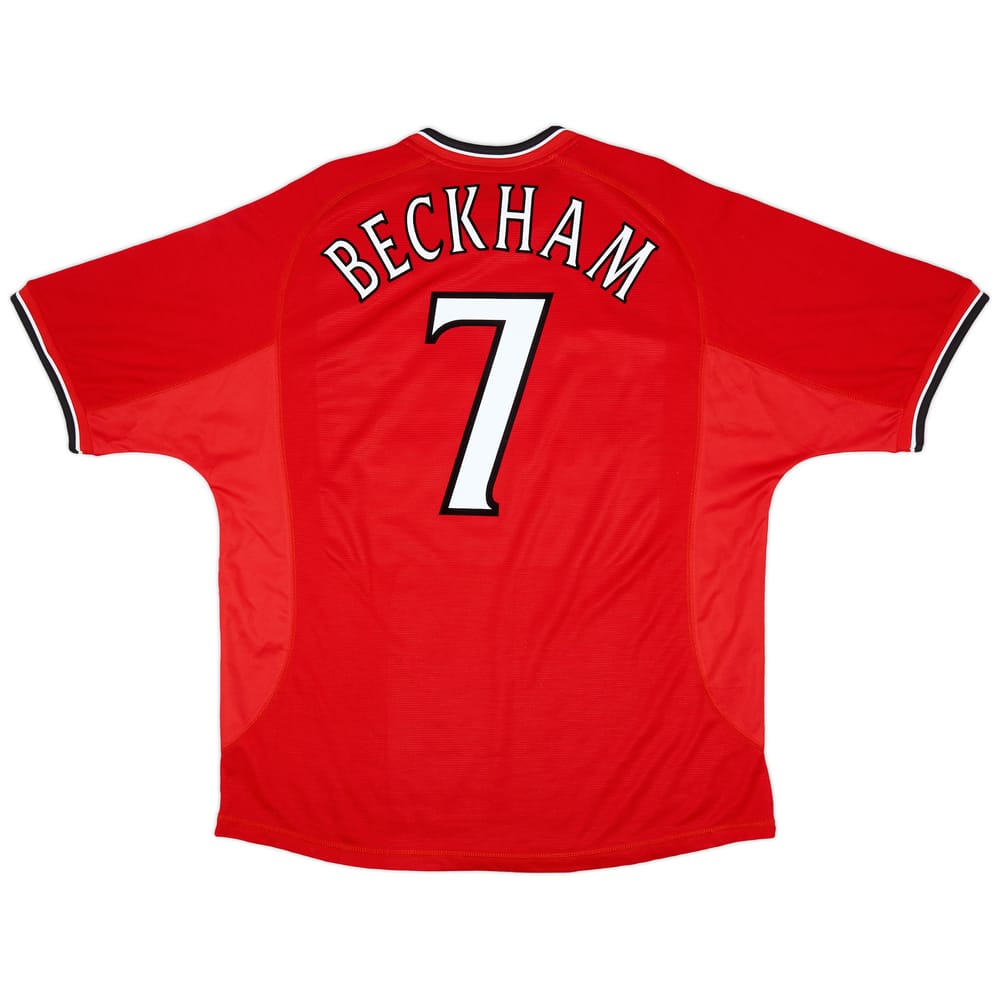 2000-02 Manchester United Home Shirt Beckham #7 - 7/10 - (XXL)