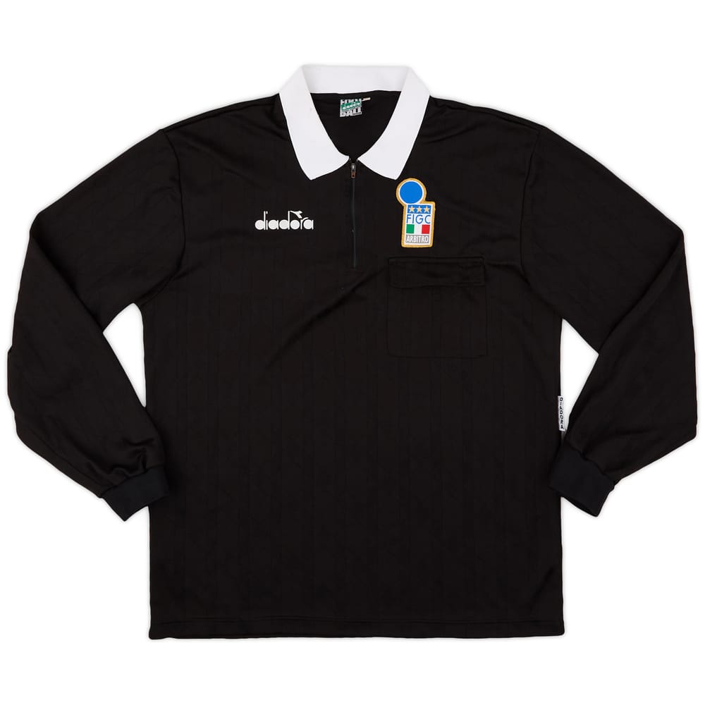 1990s Italy FIGC Diadora Referee L/S Shirt - 8/10 - (XL)