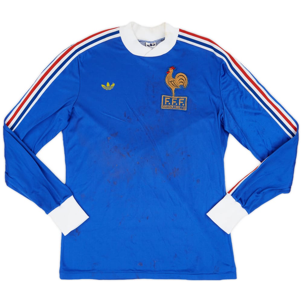 1978-80 France World Cup Home L/S Shirt - 4/10 - (M)