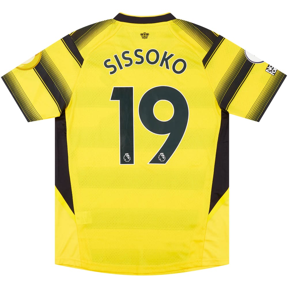 2021-22 Watford Match Issue Home Shirt Sissoko #19 (v Manchester United)