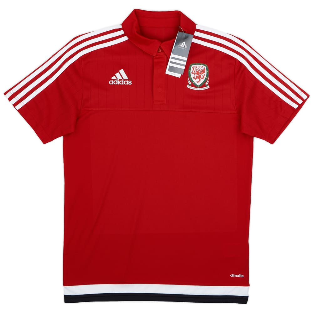 2014-15 Wales adidas Polo T-Shirt (S)