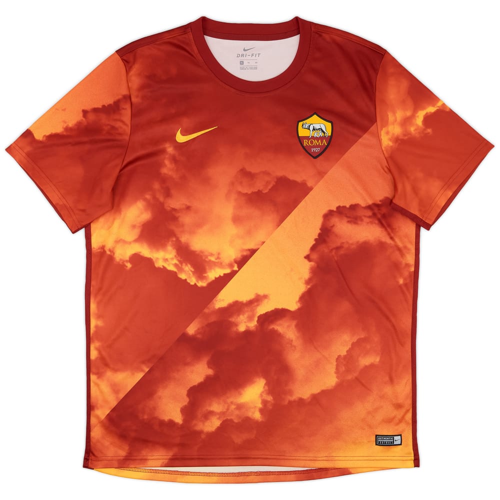2019-20 Roma Nike Pre Match Shirt - 8/10 - (XL)
