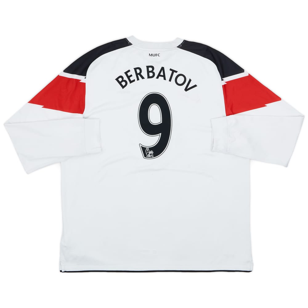 2010-12 Manchester United Away L/S Shirt Berbatov #9 - 8/10 - (XXL)