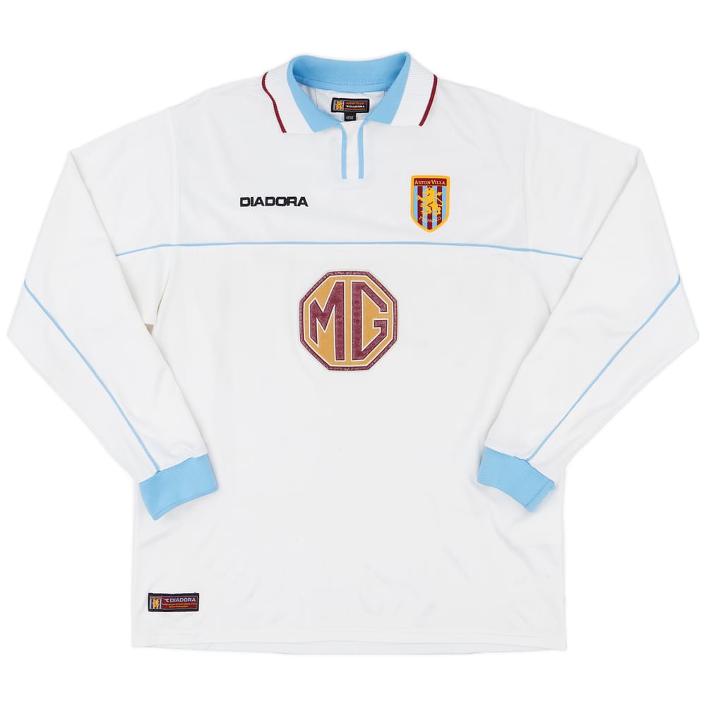 2002-03 Aston Villa Away L/S Shirt - 7/10 - (L)