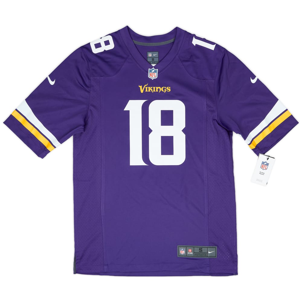 2020-24 Minnesota Vikings Jefferson #18 Nike Jersey de juego de local (S)