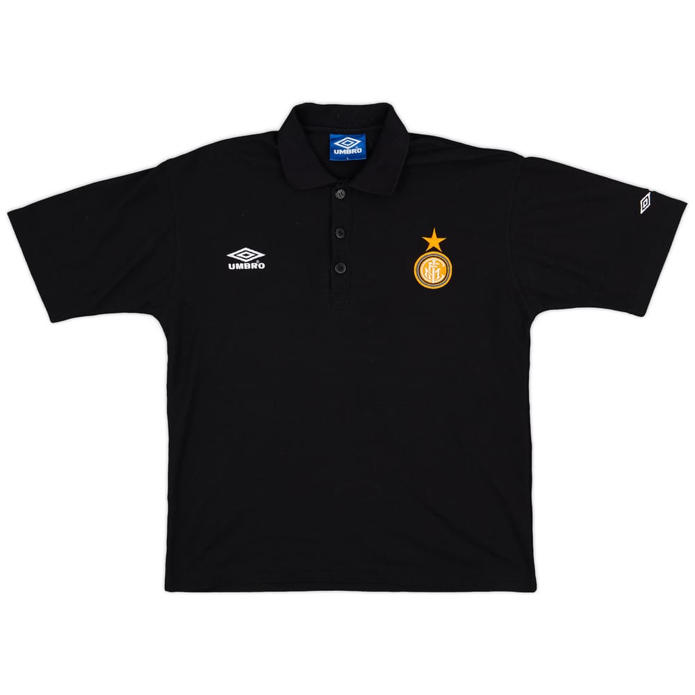 1997-98 Inter Milan Umbro Polo Shirt - 9/10 - (L)
