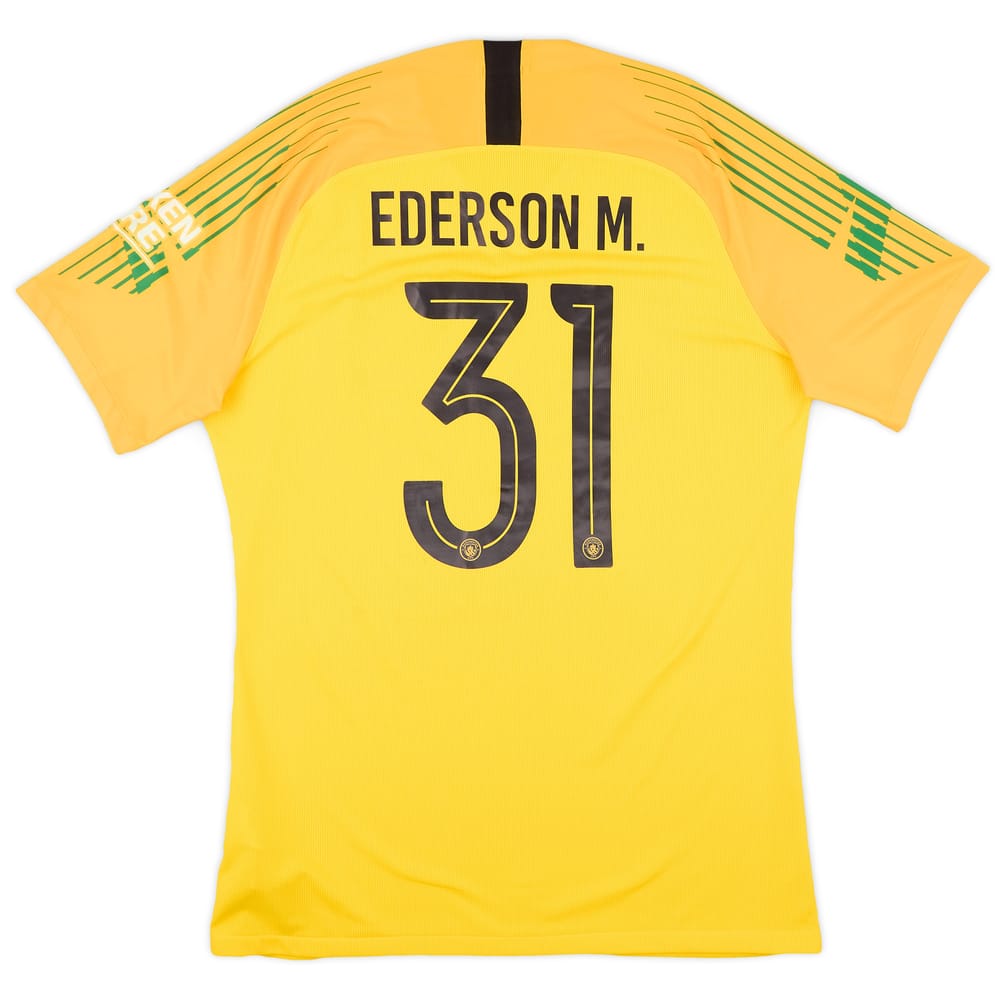 2018-19 Manchester City Authentic GK Third S/S Shirt Ederson M. #31 - 9/10 - (XL)