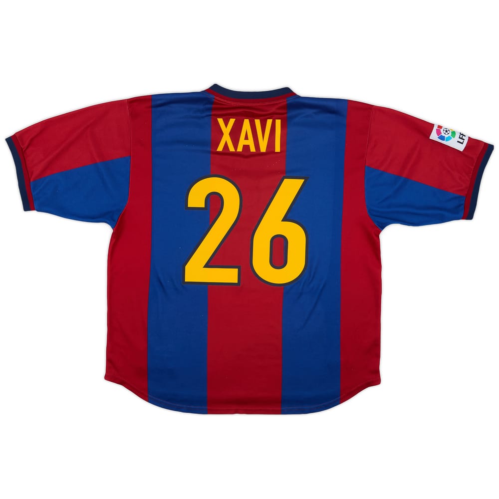 1998-00 Barcelona Home Shirt Xavi #26 - 6/10 - (XL)