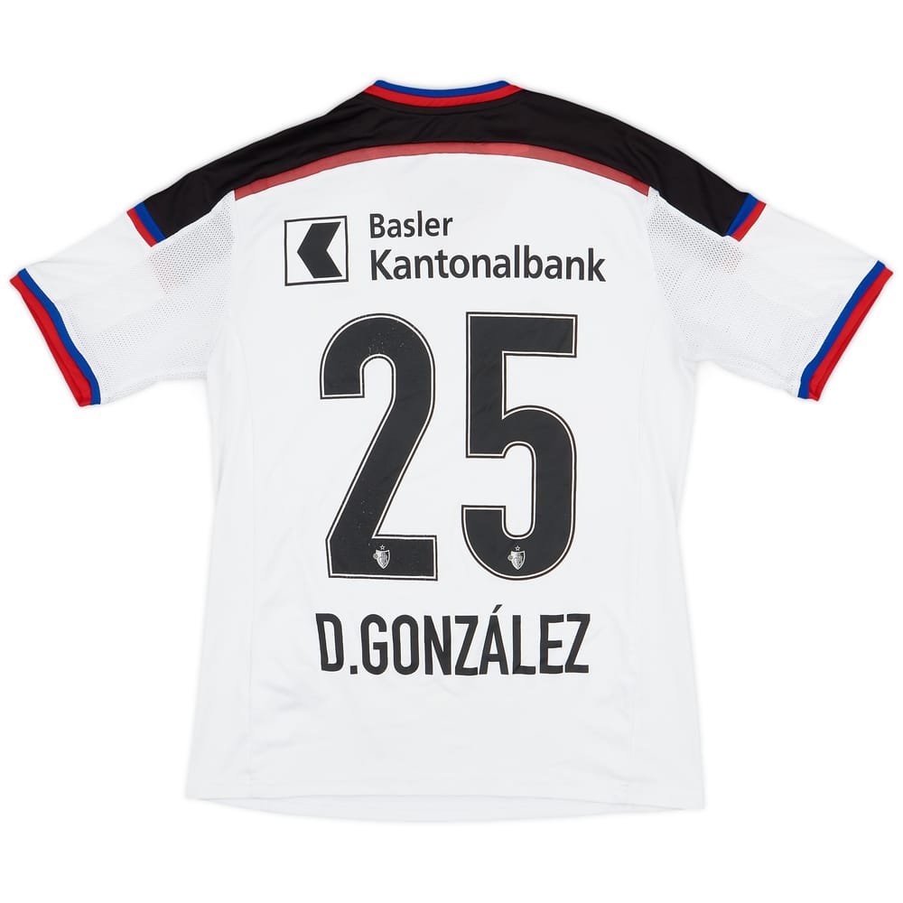 2014-15 FC Basel Away Shirt D.Gonzalez #25 - 7/10 - (XL.Boys)