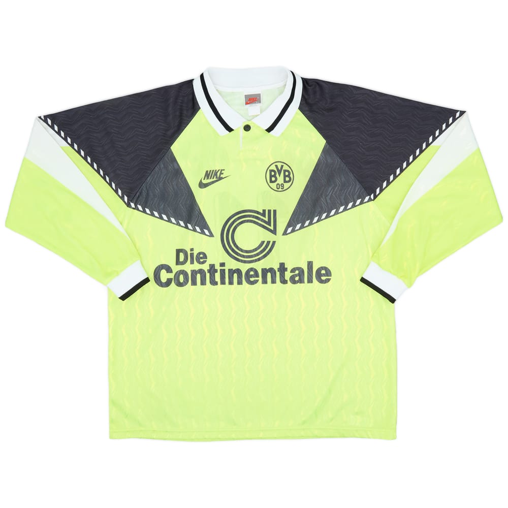 1990-91 Borussia Dortmund Home L/S Shirt #11 - 9/10 - (XL)